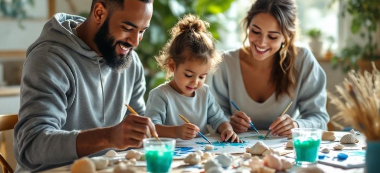 Activités manuelles sur le thème marin à partager en famille : idées ludiques et créatives
