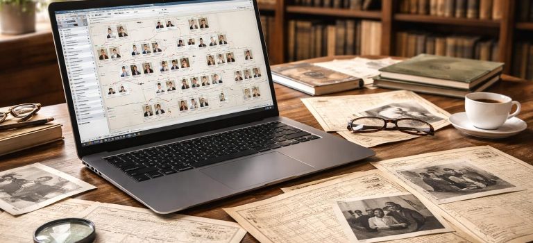 apprenez à créer un arbre généalogique familial détaillé en utilisant le logiciel heredis et en effectuant des recherches approfondies dans les archives départementales.