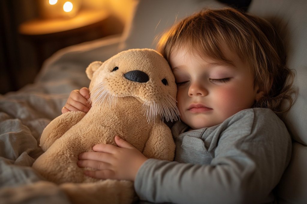 Offrir un doudou loutre qui respire pour apaiser les nuits de votre enfant