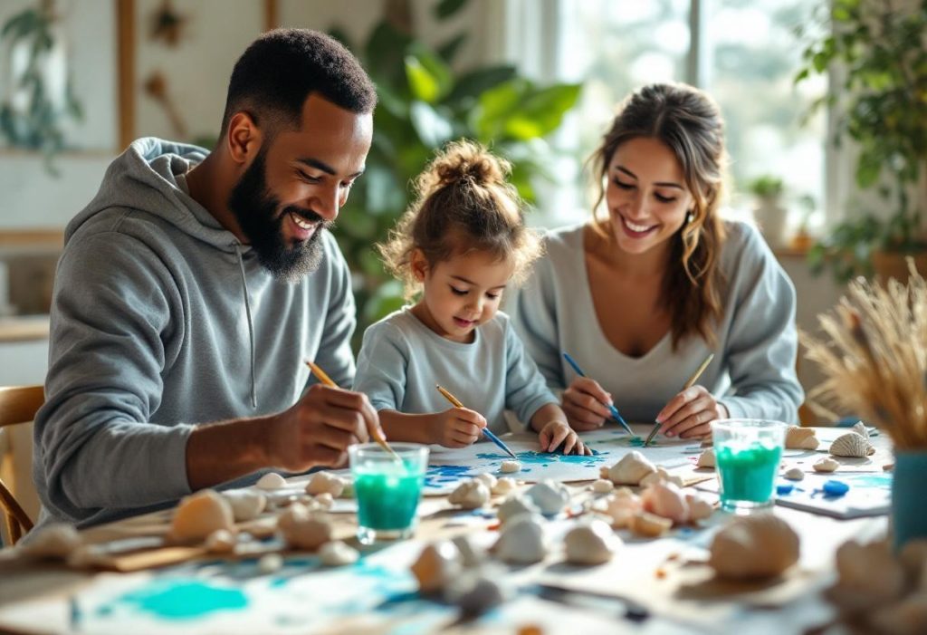Activités manuelles sur le thème marin à partager en famille : idées ludiques et créatives