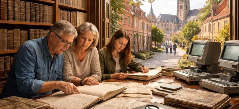 explorez la généalogie dans le nord-pas-de-calais grâce à des visites des archives et des circuits patrimoniaux pour mieux connaître vos ancêtres et l'histoire locale.