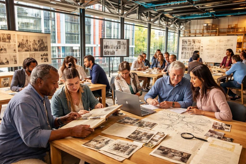 Les généalogistes explorent la culture familiale avec des ateliers au Centre Georges Pompidou