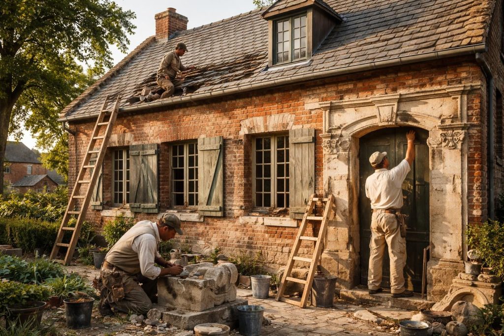 Rénover votre maison généalogique dans le Nord Pas-de-Calais avec des artisans du patrimoine