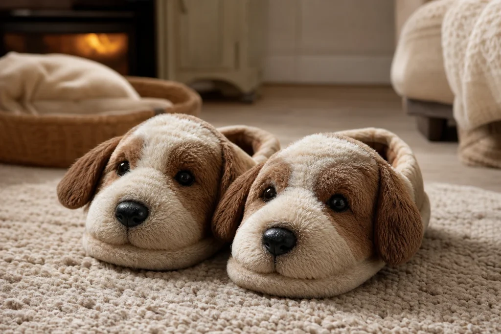 Chaussons motif chien : l’accessoire parfait pour les dog lovers