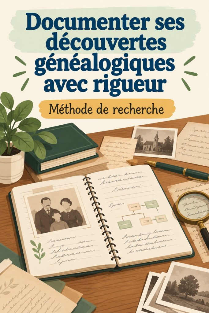 Un archiviste prenant des notes sur des documents historiques de recherche généalogique